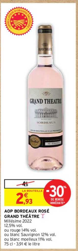 aop bordeaux rosé grand théâtre