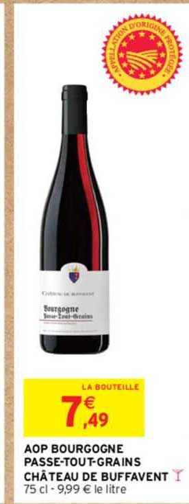 aop bourgogne passe-out-grains château de buffavent