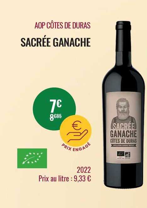 aop côtes de duras sacrée ganache