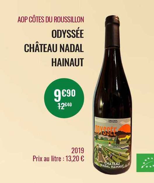 aop côtes du roi roussillon odysée château nadal hainaut