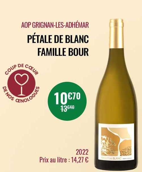 aop grignan-les-adhémar pétale de blanc famille bour