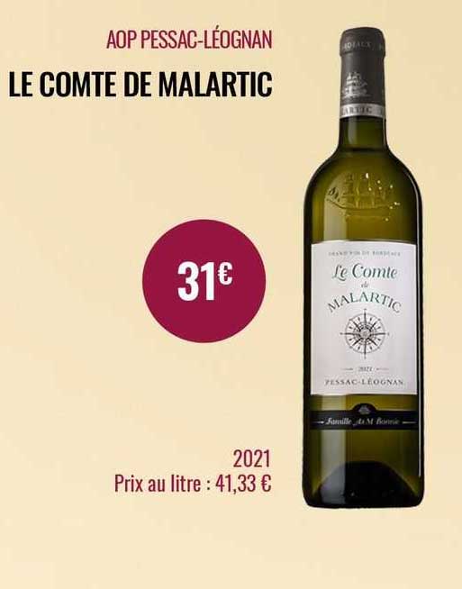 aop pessac-léognan le comte de malartic