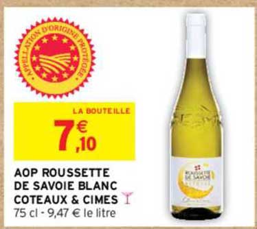 aop roussette de savoie blanc coteaux & cimes