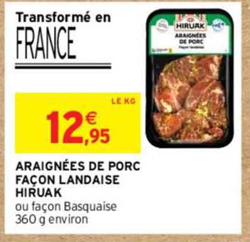 araignées de porc façon landaise hiruak