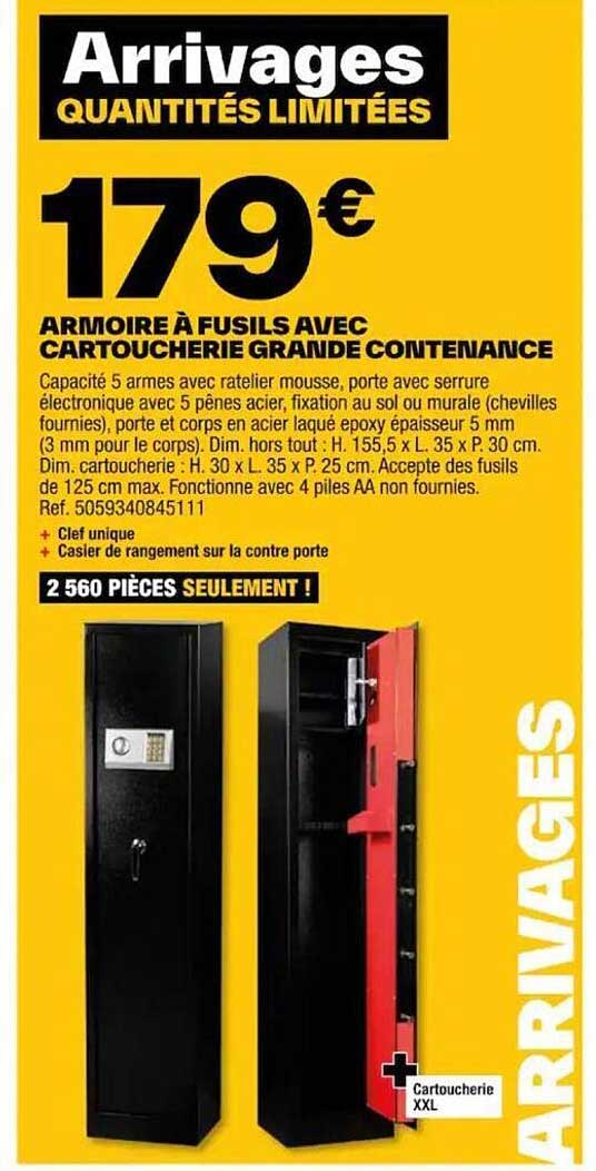 Armoire à Fusils Avec Cartoucherie Grande Contenance