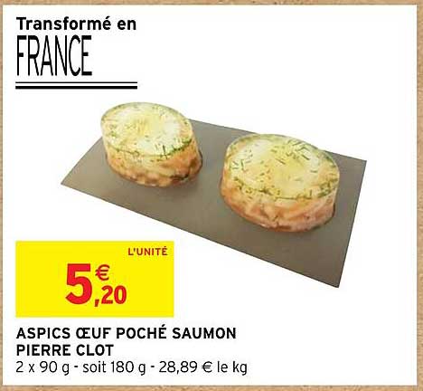 aspics œuf poché saumon pierre clot