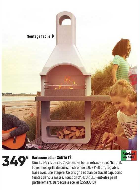 barbecue béton santa fé