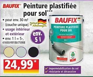 baufix peinture plastifiée pour sol