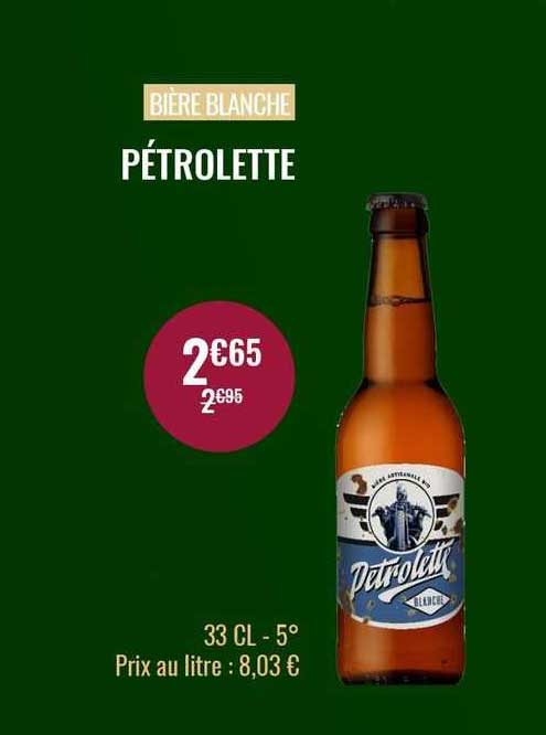 bière blanche pétrolette