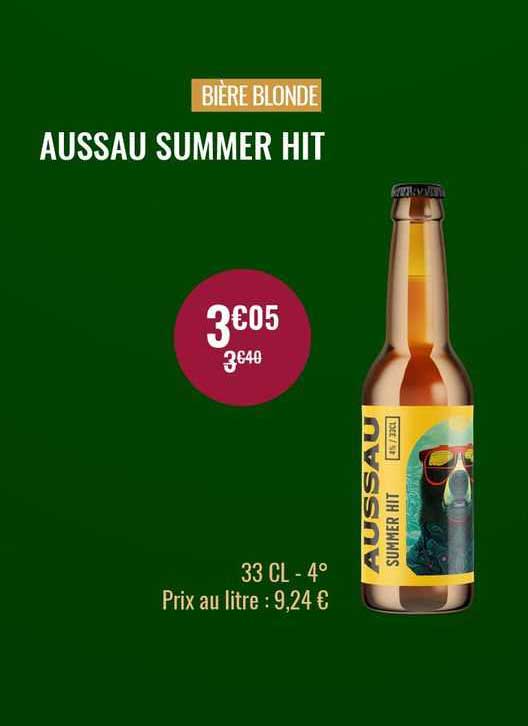 bière blonde aussau summer hit