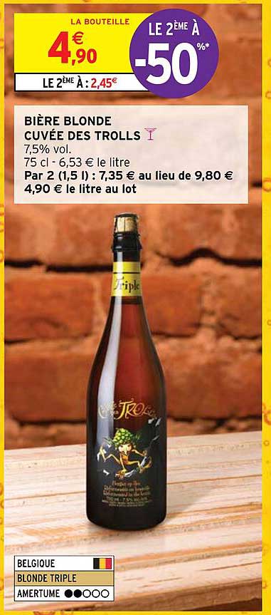 bière blonde cuvée des trolls