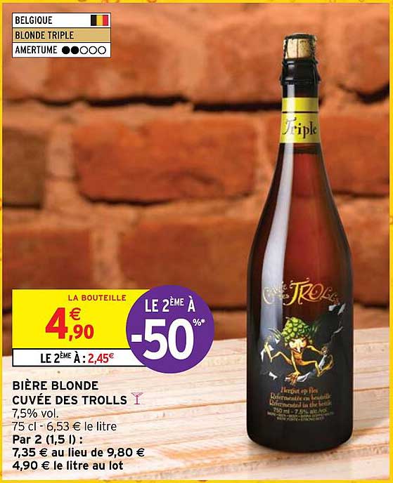 bière blonde cuvée des trolls