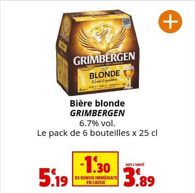 Bière Blonde Grimbergen