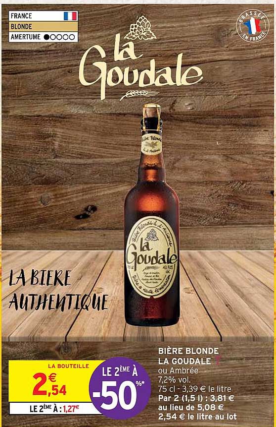 Bière Blonde La Goudale