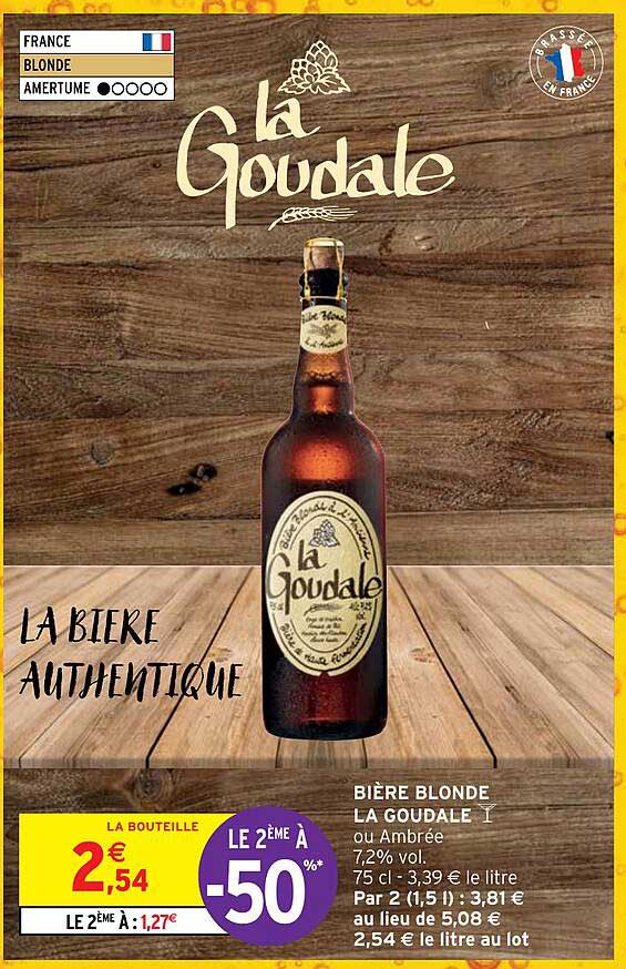 Bière Blonde La Goudale