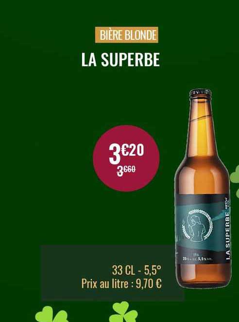 Bière Blonde La Superbe