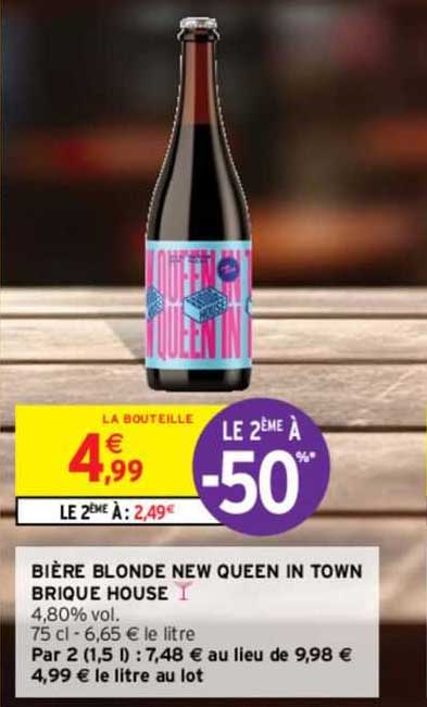 bière blonde new queen in town brique house
