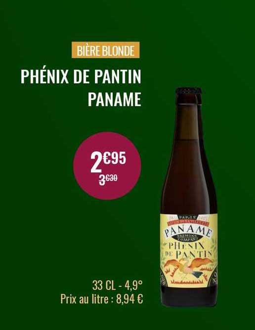 bière blonde phénix de pantin paname