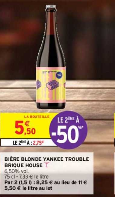 bière blonde yankee trouble brique house