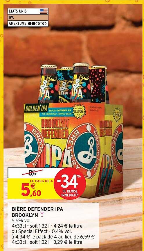 bière defender ipa brooklyn