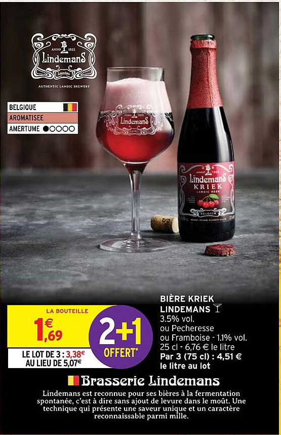 Bière Kriek Lindemans