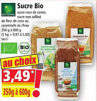 bio sonne sucre bio