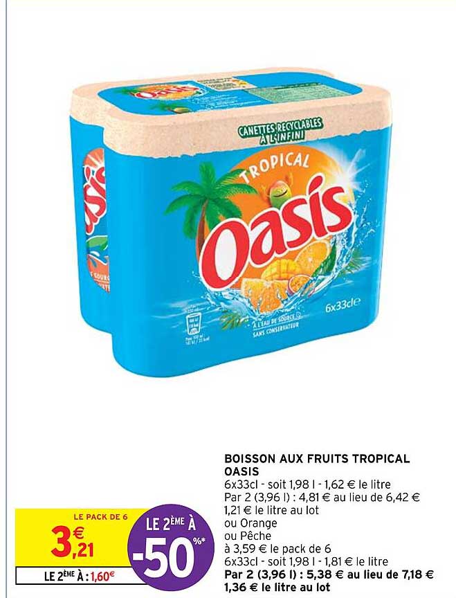 Boisson Aux Fruits Tropical Oasis