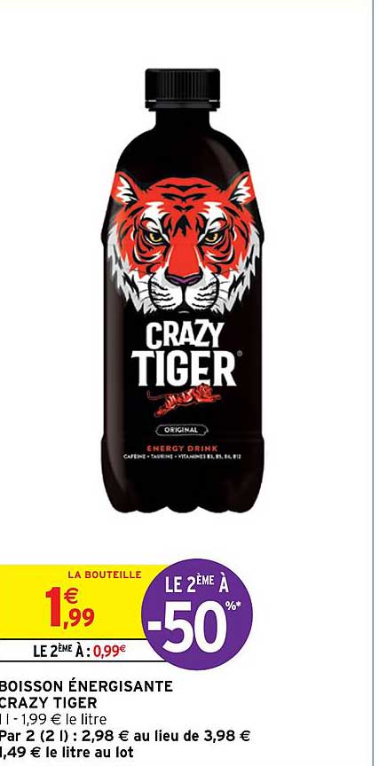 Boisson énergisante Crazy Tiger