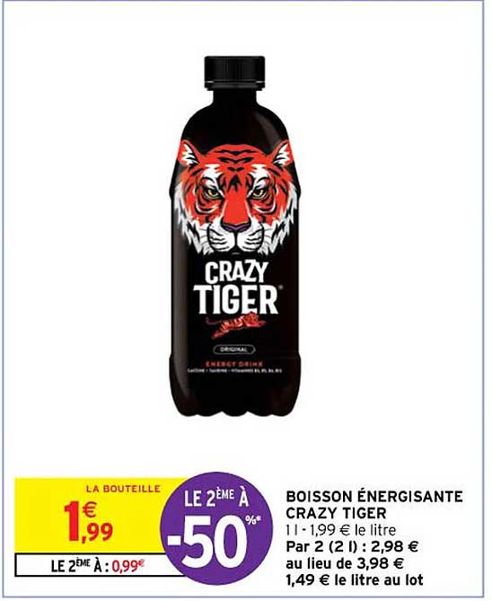 boisson énergisante crazy tiger