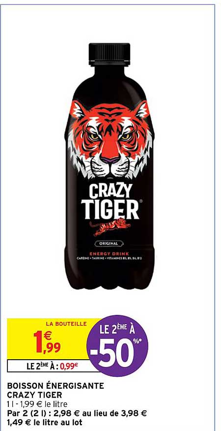 boisson énergisante crazy tiger