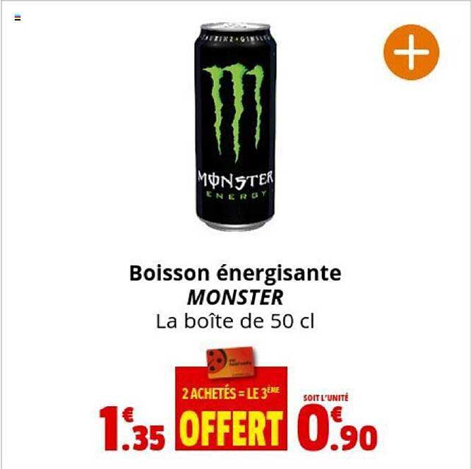 Boisson éngergisante Monster