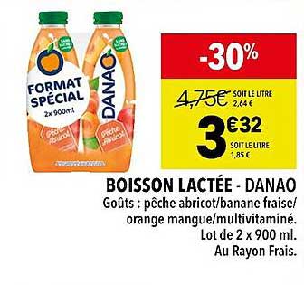 boisson lactée danao