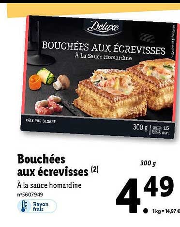 bouchées aux écrevisses