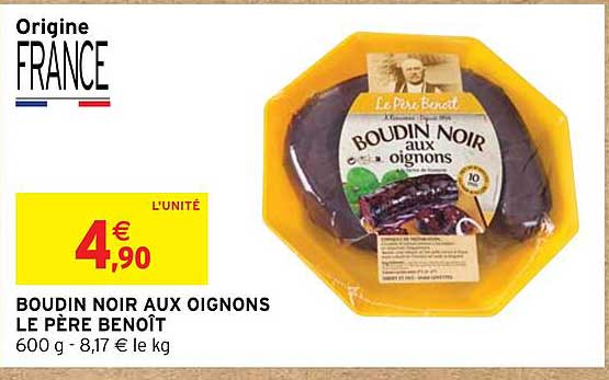 boudin noir aux oignons le père benoît