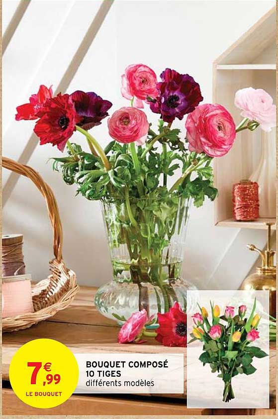 Bouquet Composé 10 Tiges