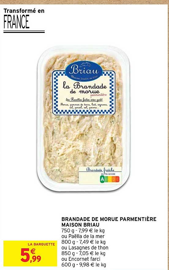 Brandade De Morue Parmentière Maison Briau
