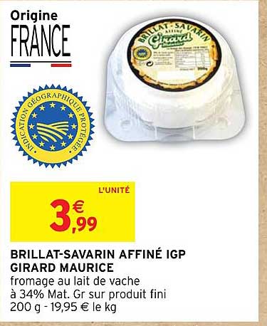 brillat-savarin affiné igp girard maurice