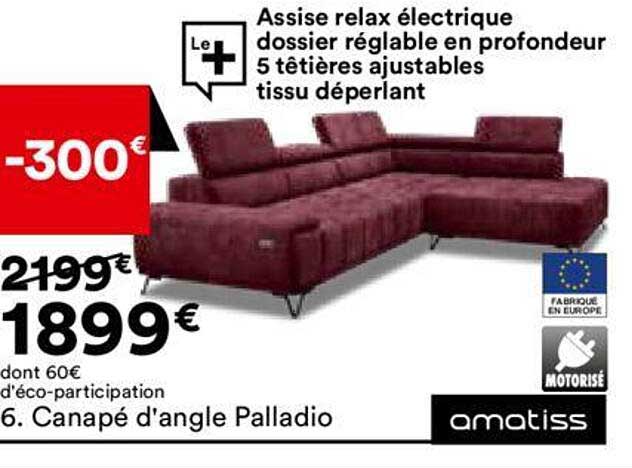 Canapé D'angle Palladio Amatiss