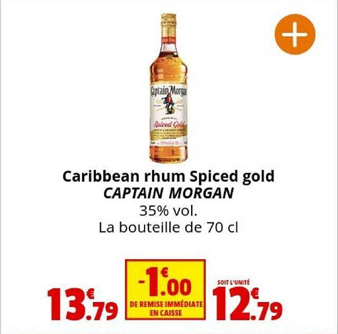 caribbean rhum spiced gold captain morgan