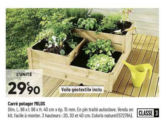 carré potager milos