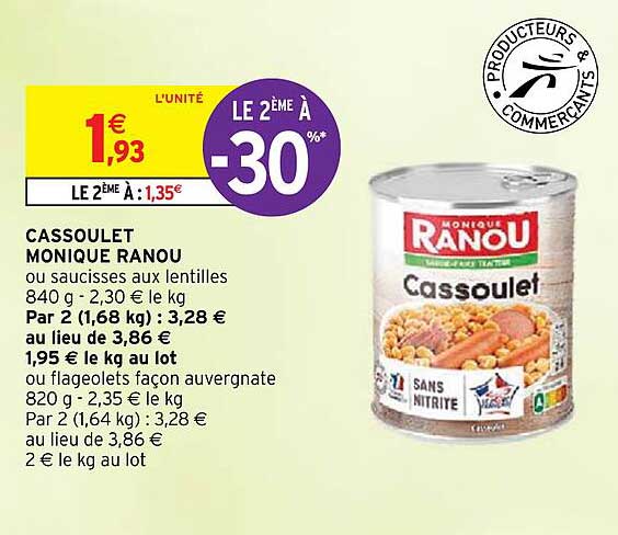 cassoulet monique ranou