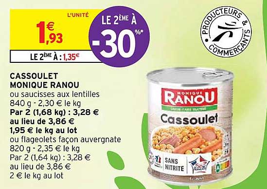 cassoulet monique ranou