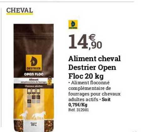 cheval aliment cheval destrier open floc