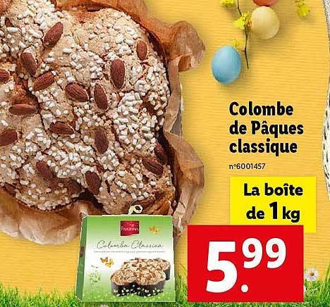 colombe de pâques classique