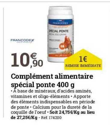 complément alimentaire spécial ponte