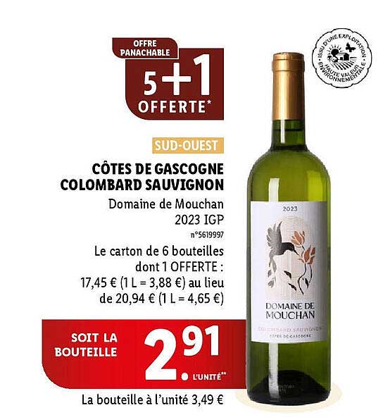 côtes de gascogne colombard sauvignon