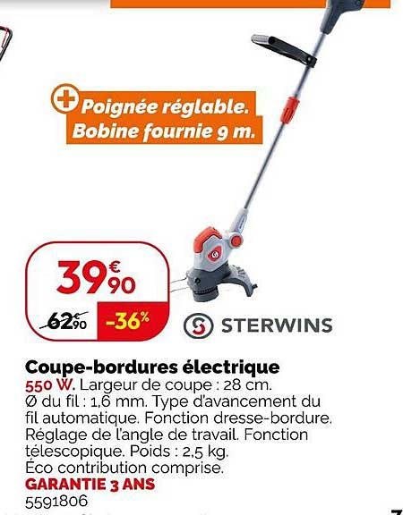 coupe-bordures électrique sterwins