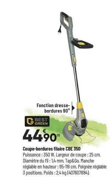 coupe-bordures filaire cbe 350 best green