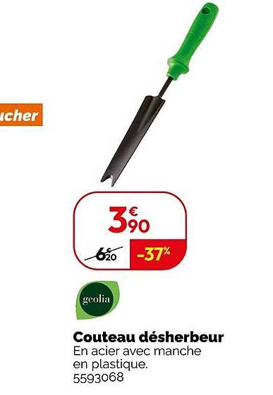 couteau désherbeur geolia