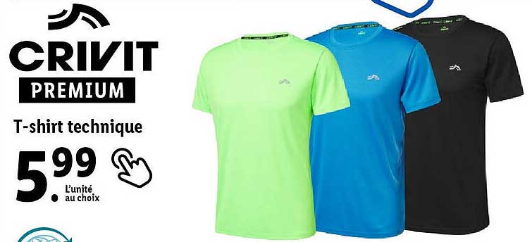 crivit t-shirt technique